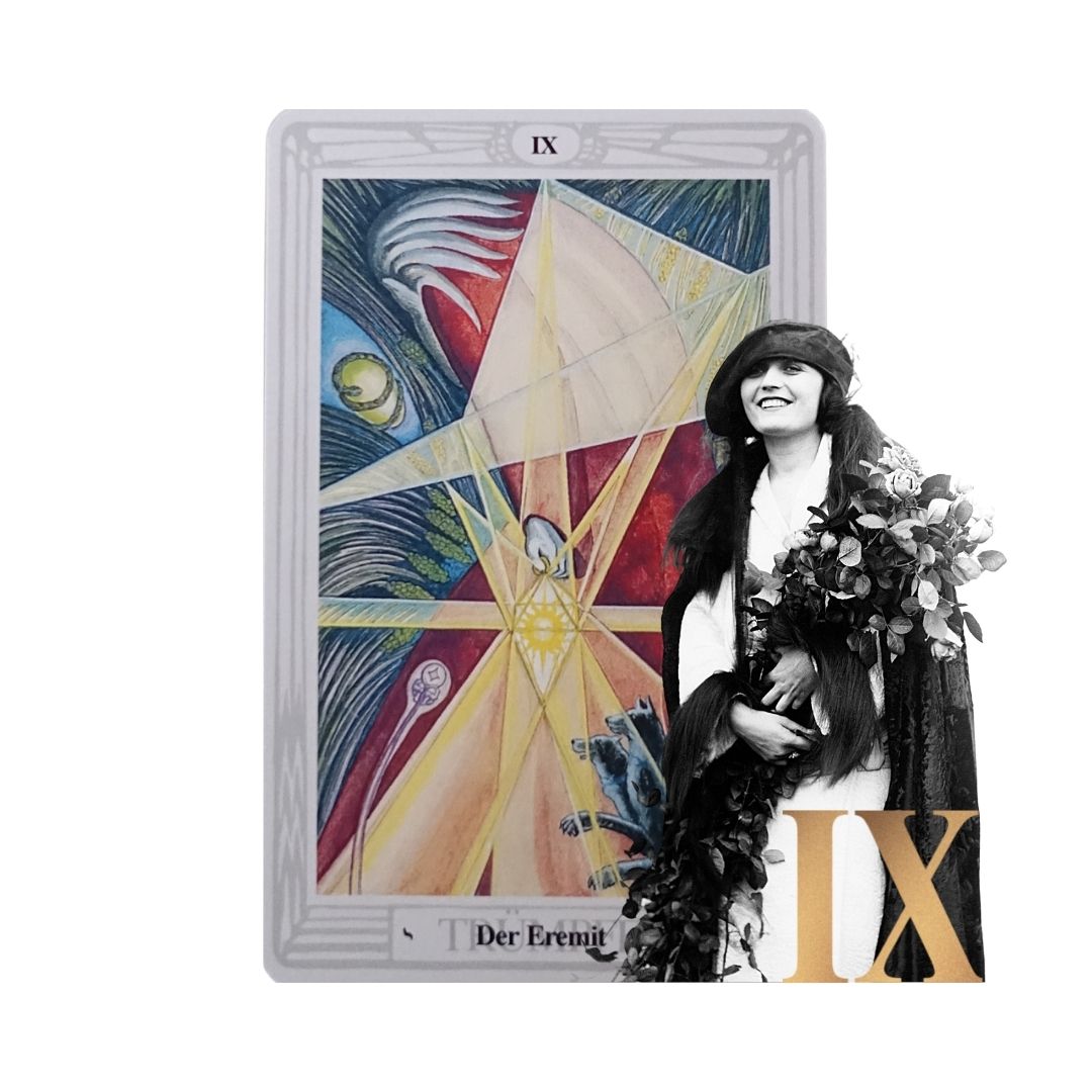 Thoth Tarot Aleister Crowley ATU IX Der Eremit - Die Okkultistin.j