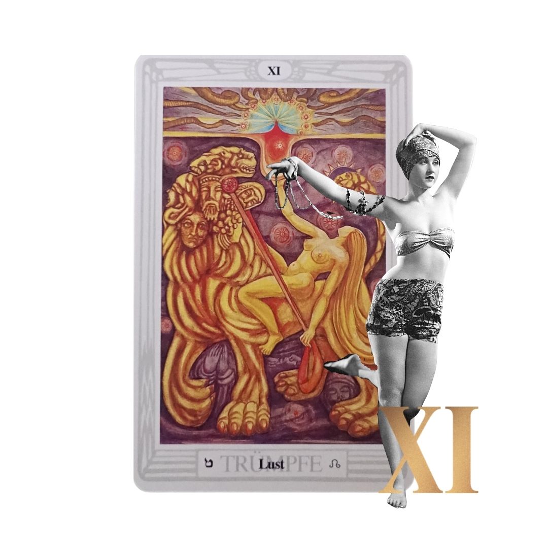 Thoth Tarot Aleister Crowley ATU XI Lust - Die Okkultistin.j