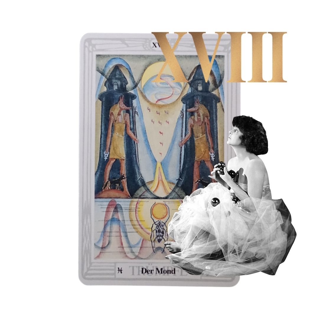Thoth Tarot by Aleister Crowley | ATU XVIII - Der Mond | Tarotkarte | Die Okkultistin