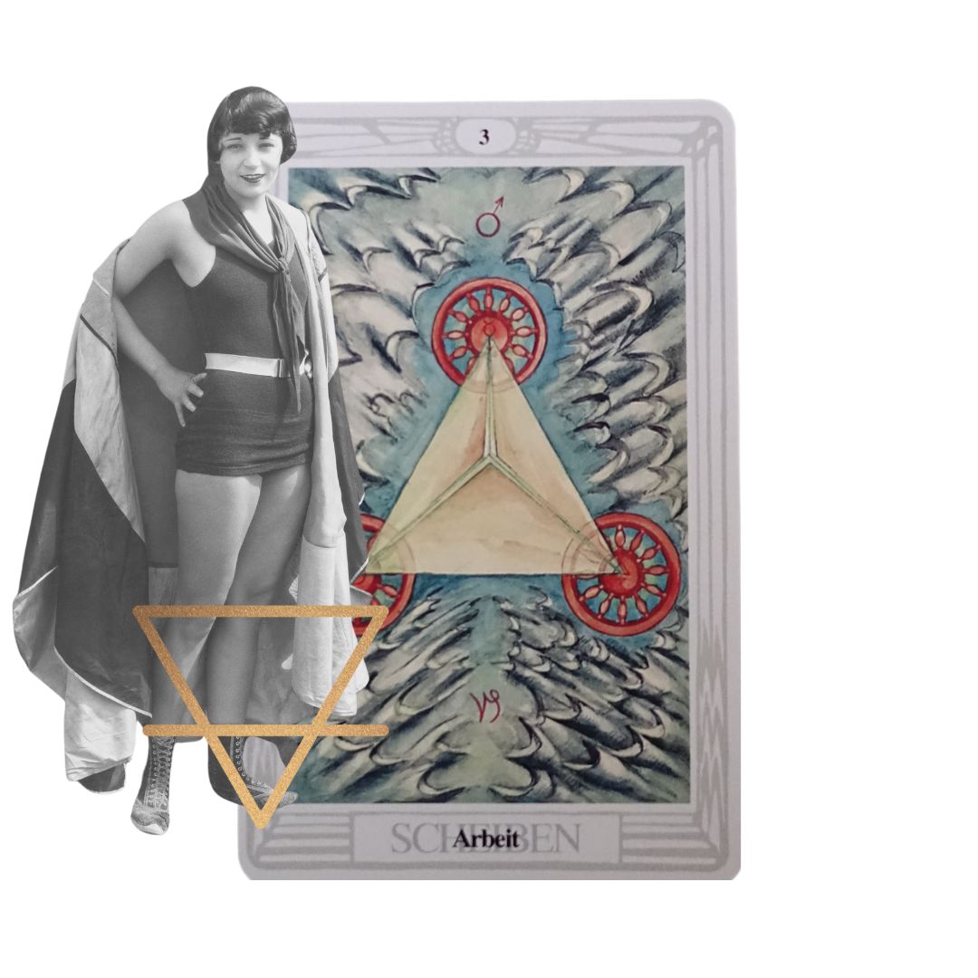 Drei der Scheiben Thoth Tarot Aleister Crowley Die Okkultistin