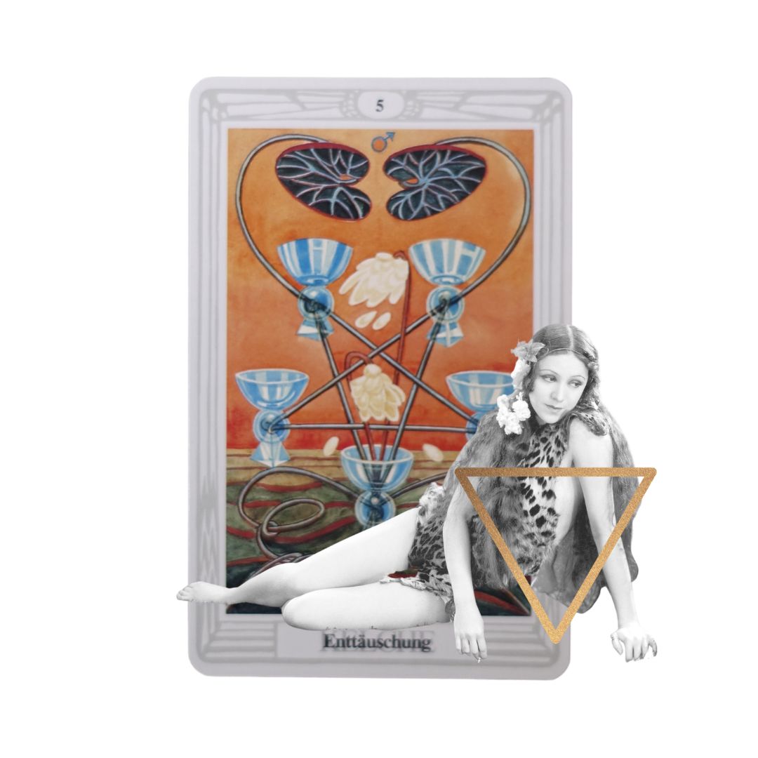 Fünf der Kelche Thoth Tarot Aleister Crowley Die Okkultistin