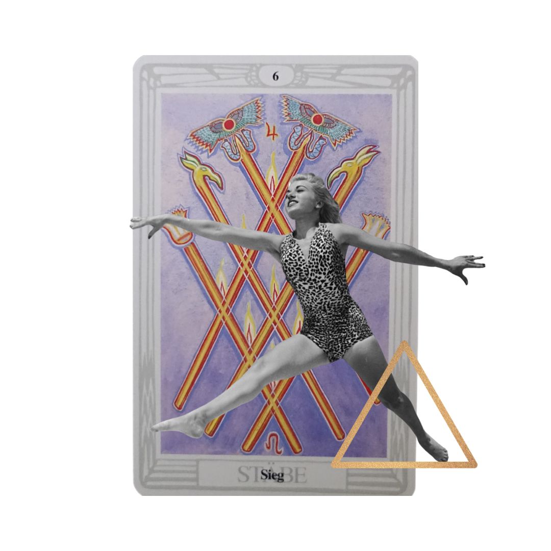 Sechs der Stäbe Thoth Tarot Aleister Crowley Die Okkultistin