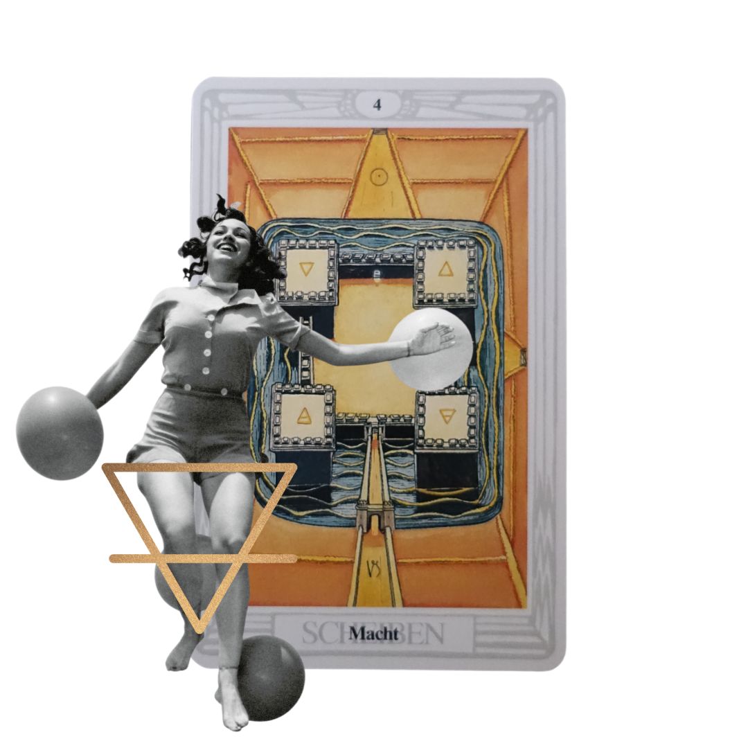 Vier der Scheiben Thoth Tarot Aleister Crowley Die Okkultistin