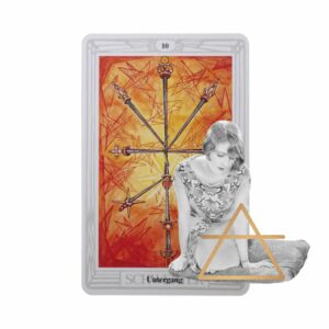 Thoth Tarot | Die Zehn der Schwerter - Untergang