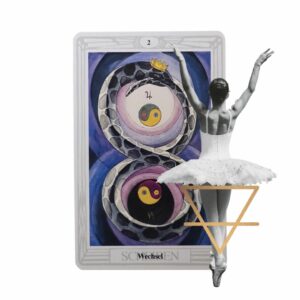 Thoth Tarot | Die Zwei der Scheiben - Wechsel